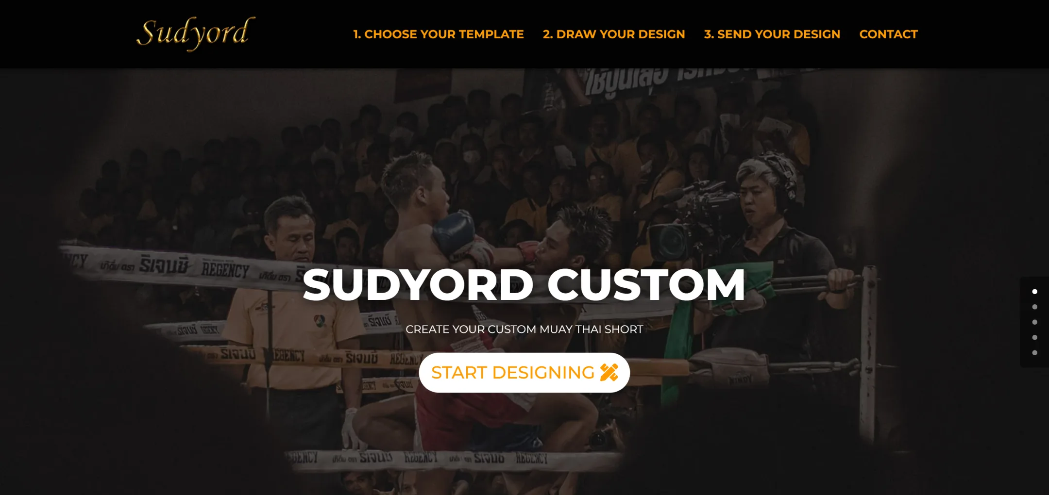 Page d'accueil du site Sudyord Custom